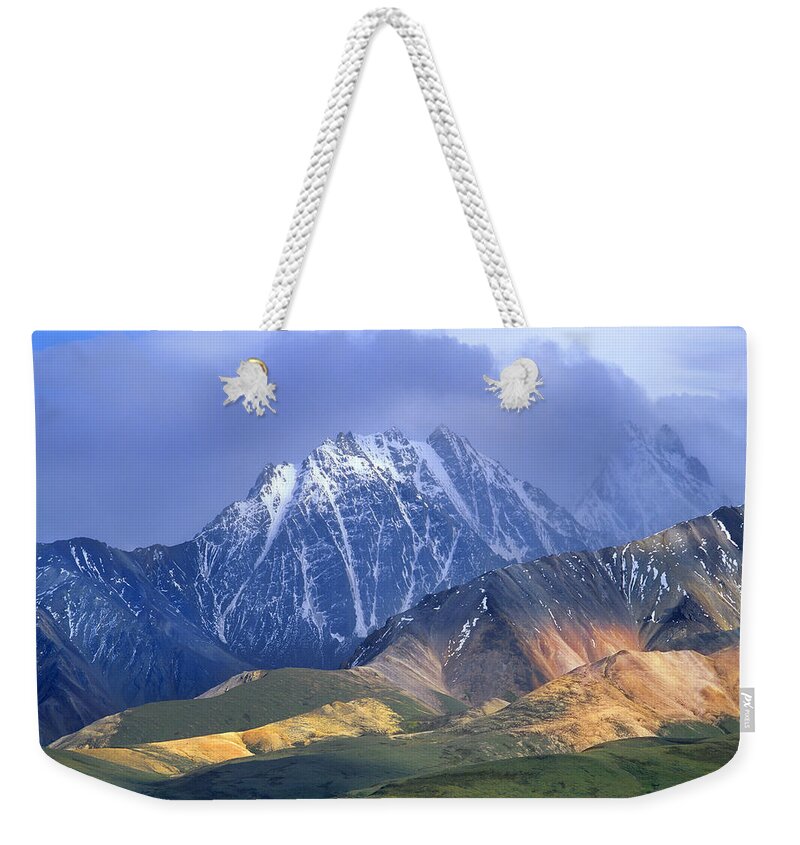 00175652 Weekender Tote Bag featuring the photograph Alaska Range And Foothills Denali by Tim Fitzharris