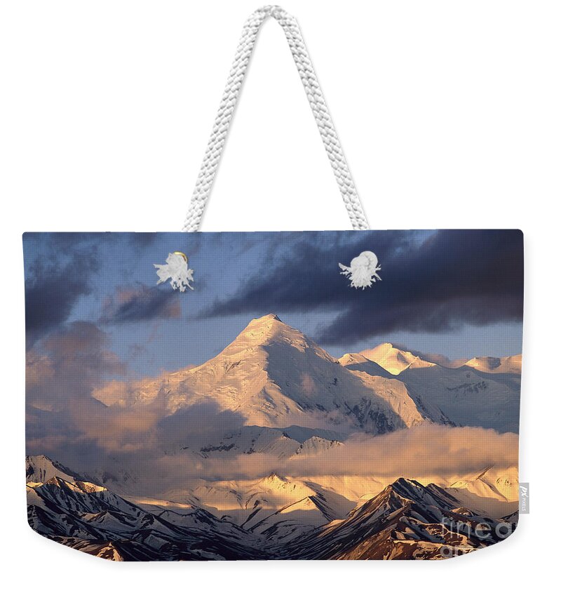 00340723 Weekender Tote Bag featuring the photograph Alaska Range Morning by Yva Momatiuk John Eastcott