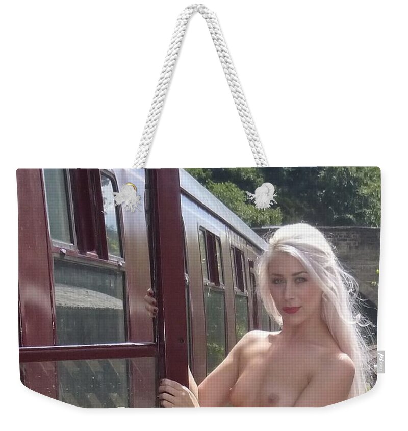 Naked Weekender Tote Bag featuring the photograph All Aboard by Asa Jones