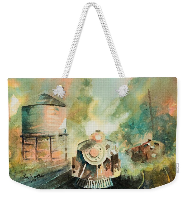 Painting Weekender Tote Bag featuring the painting All Aboard by Lee Beuther