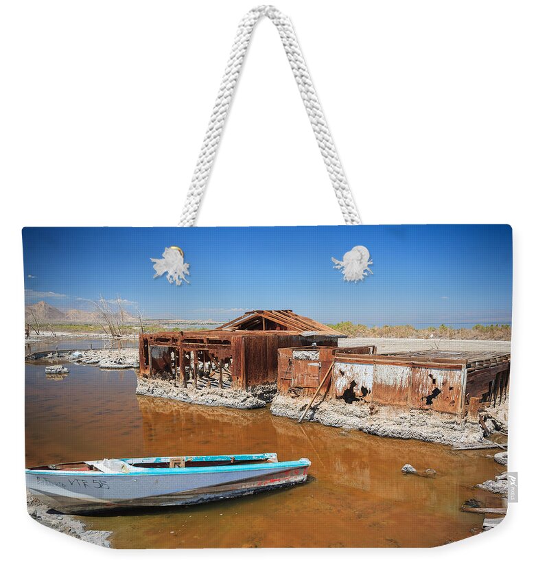 Salton Sea Weekender Tote Bag featuring the photograph All Aboard by Scott Campbell