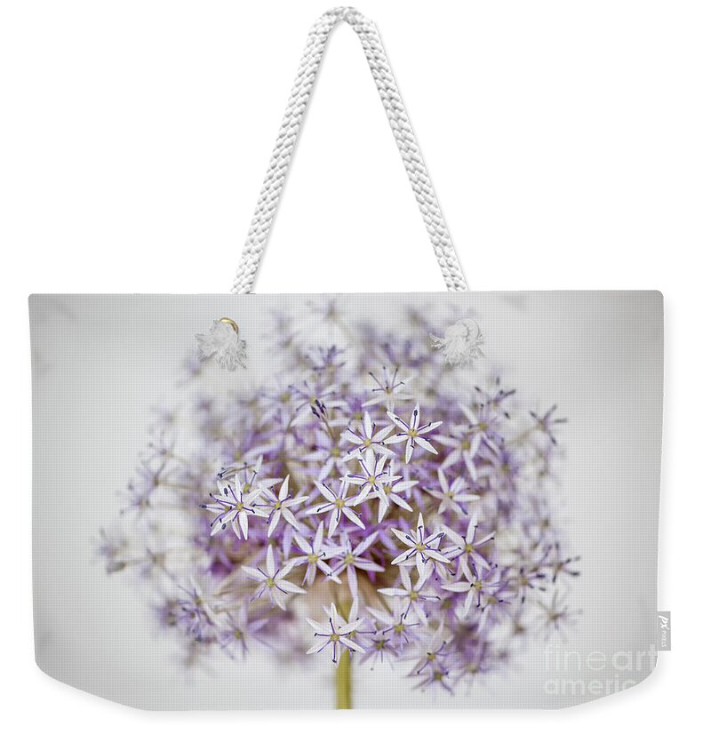 Onion Weekender Tote Bag featuring the photograph Allium flower by Elena Elisseeva