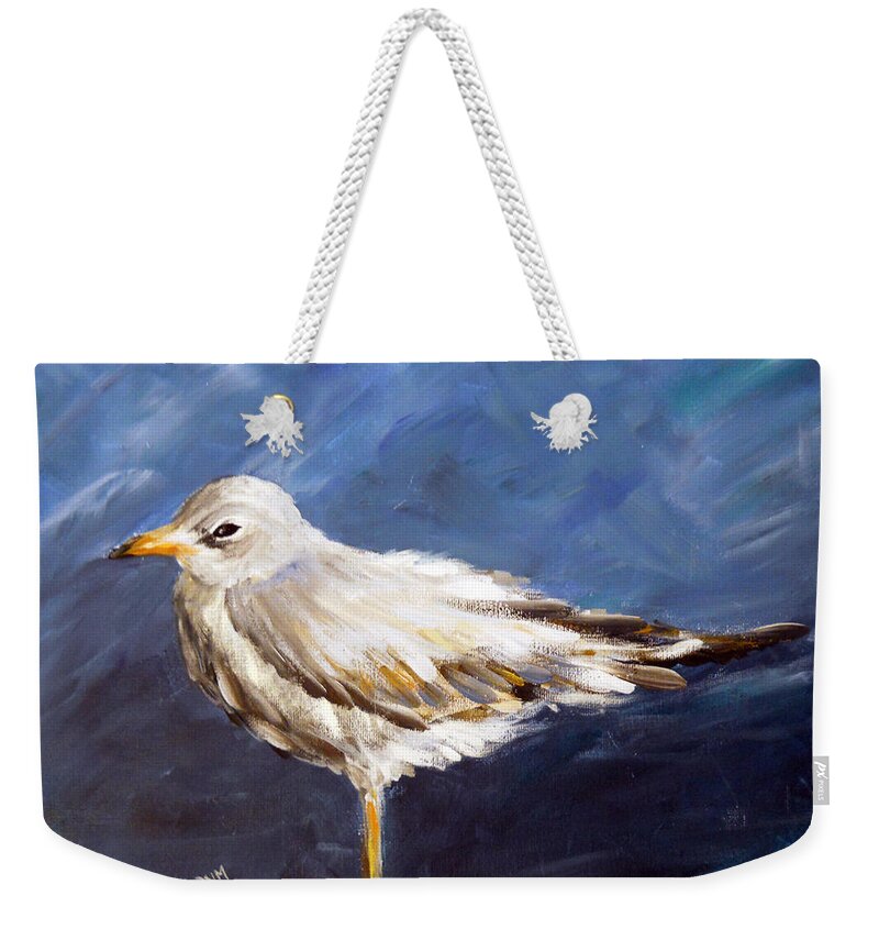 Alone Weekender Tote Bag featuring the painting Alone by Dorothy Maier