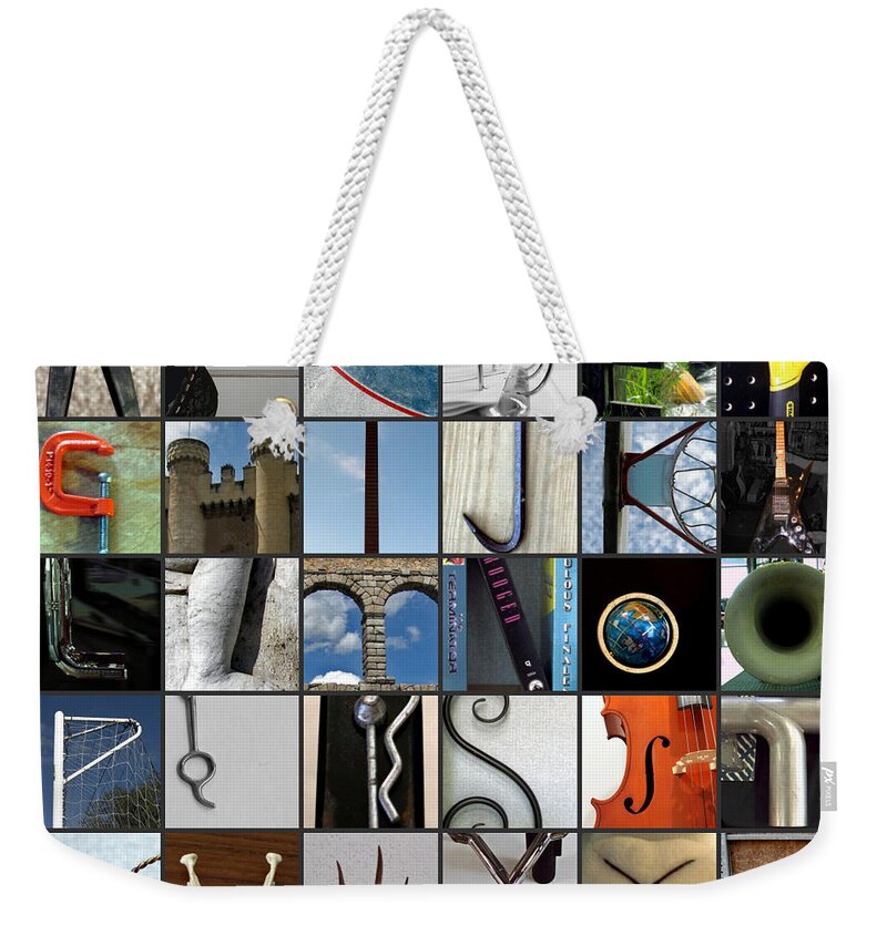 Alphabet Weekender Tote Bag featuring the photograph Alphabet by Farol Tomson