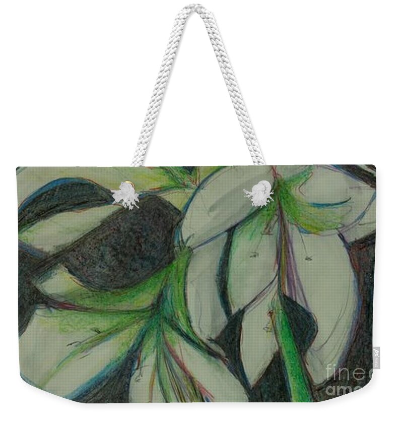 Flower Weekender Tote Bag featuring the photograph Amarylis by Diane montana Jansson