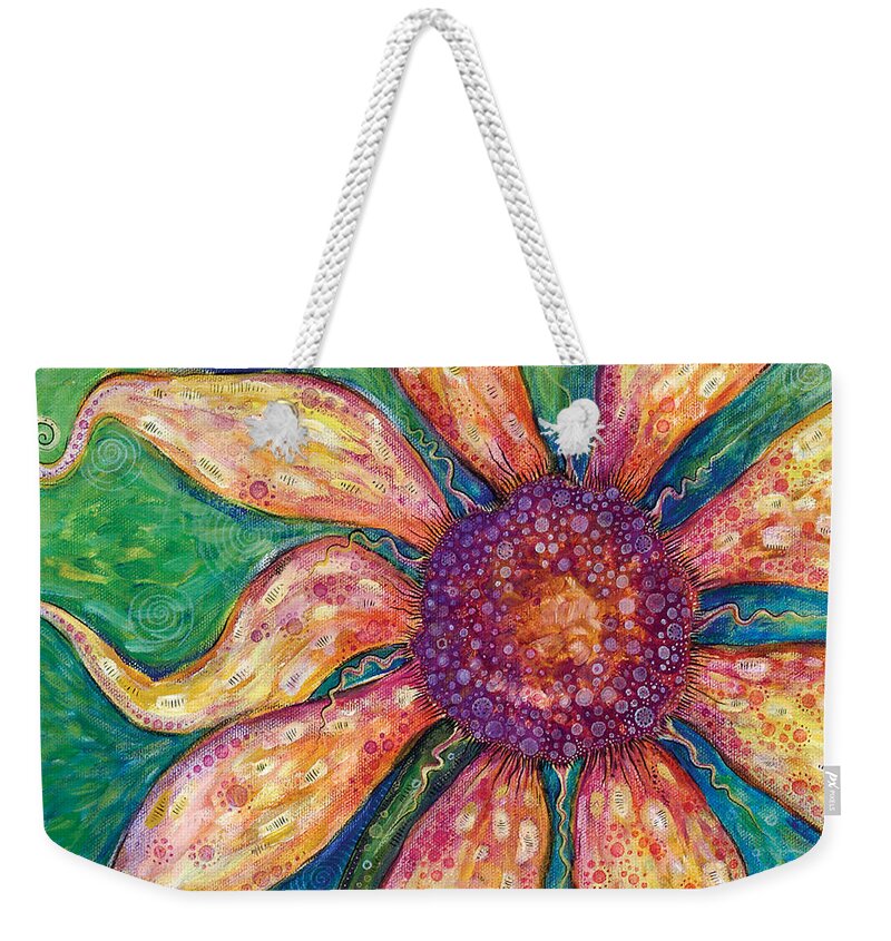 Floral Weekender Tote Bag featuring the painting Ambition by Tanielle Childers