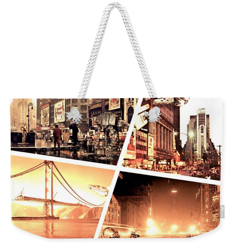 America Weekender Tote Bag featuring the photograph America Reloaded by HELGE Art Gallery