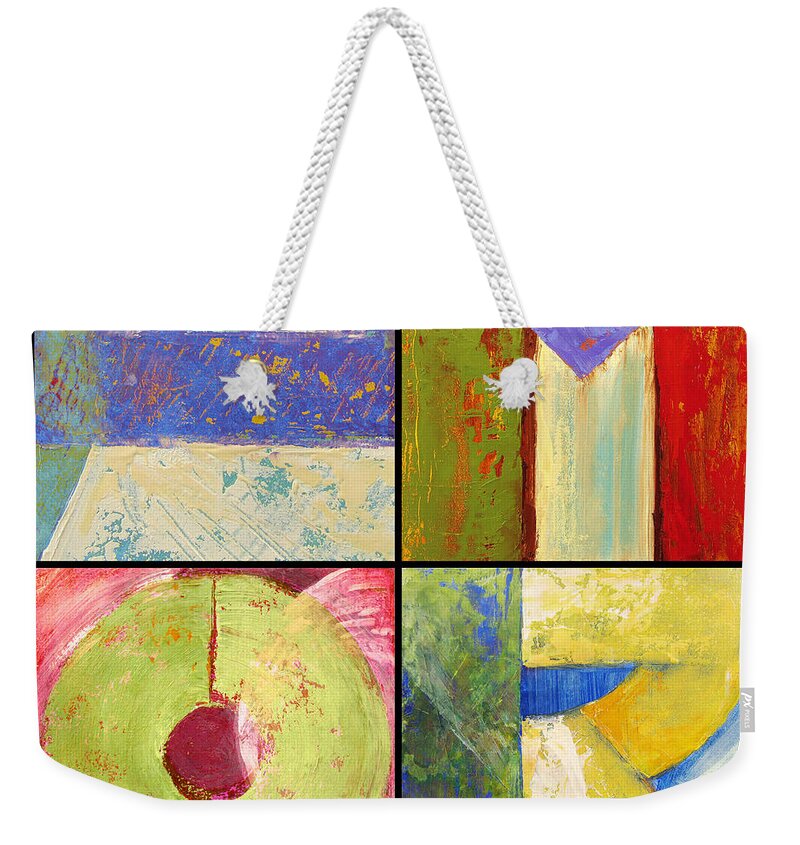 Amor Weekender Tote Bag featuring the painting Amor by Randy Wollenmann