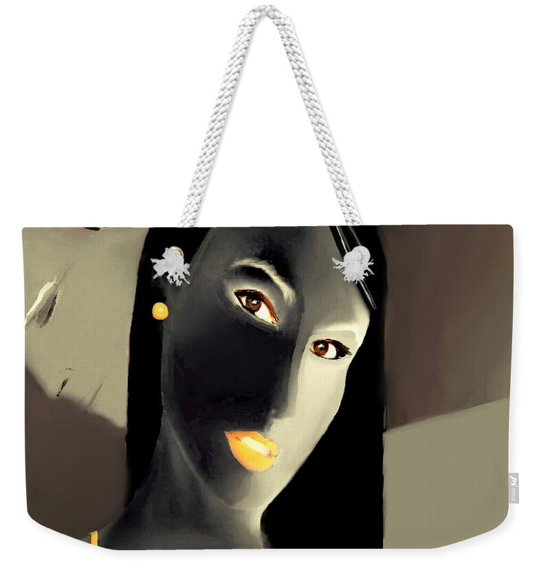 Fineartamerica.com Weekender Tote Bag featuring the painting Amour Partage Love Shared 10 by Diane Strain