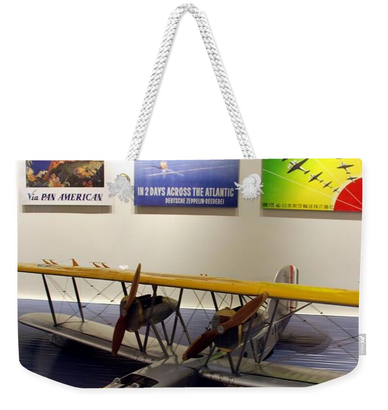Aviation Weekender Tote Bag featuring the photograph Amphibious Plane and Era Posters by Kenny Glover