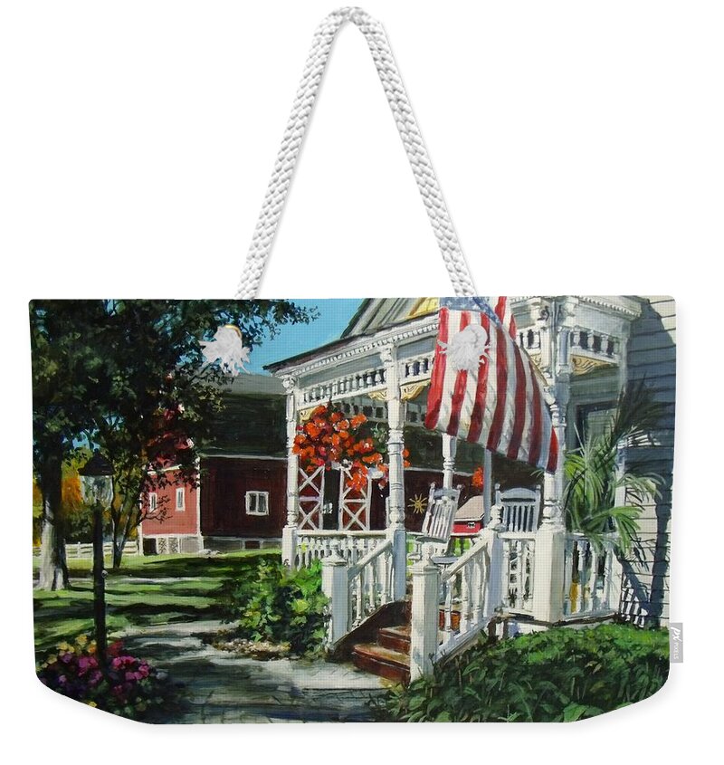 Farm Weekender Tote Bag featuring the painting An American Dream by William Brody