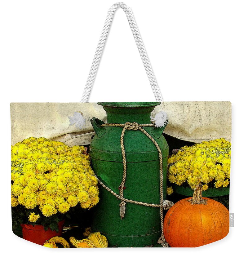 Fine Art Weekender Tote Bag featuring the photograph An October Still Life by Rodney Lee Williams