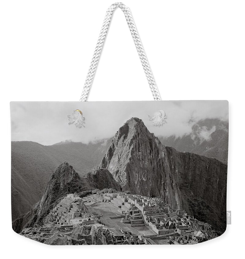 Machu Picchu Weekender Tote Bag featuring the photograph Ancient Machu Picchu In The Sacred Valley by Shaun Higson