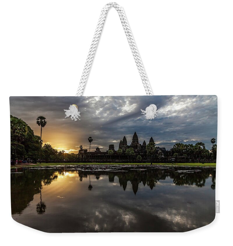 Tranquility Weekender Tote Bag featuring the photograph Angkor Wat Sunrise by Www.sergiodiaz.net