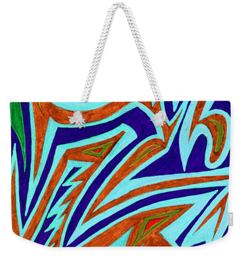 Kenneth James Weekender Tote Bag featuring the photograph Anguished Love by Kenneth James