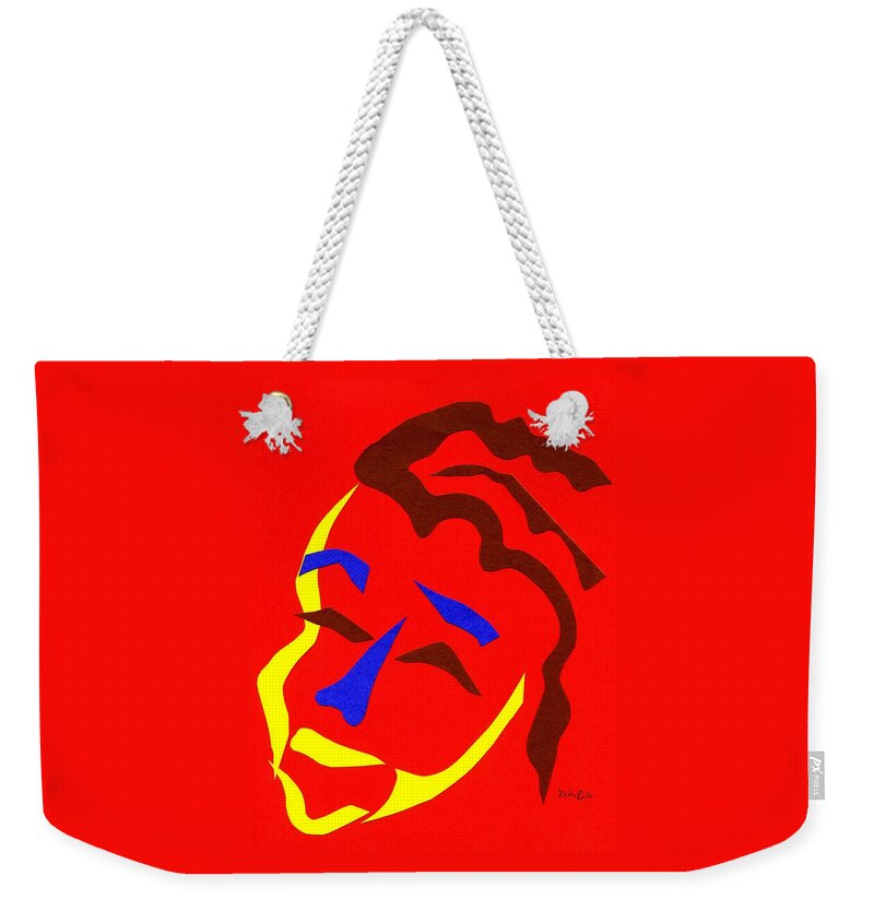 Face Weekender Tote Bag featuring the digital art Annalyn by Delin Colon