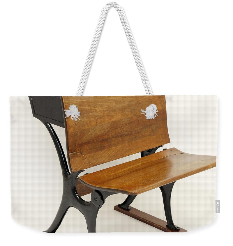 Antique School Desk Chair Combination Weekender Tote Bag by Lee