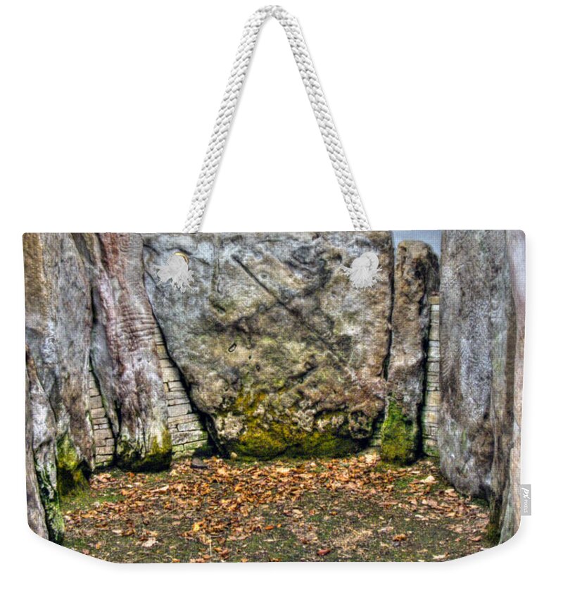 Queen Weekender Tote Bag featuring the photograph Anyas Tomb- Standing Stones by Nina Ficur Feenan