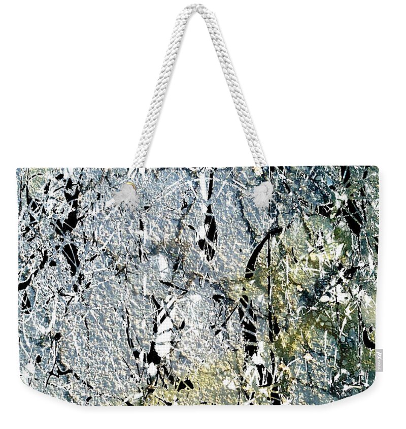 Theo Danella Weekender Tote Bag featuring the painting Ap 3 by Theo Danella