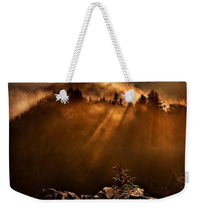 2011 Weekender Tote Bag featuring the photograph Appalachian Dawn by Robert Charity