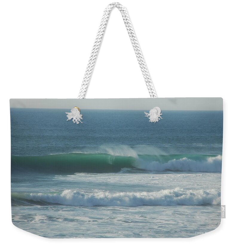 Ocean Weekender Tote Bag featuring the photograph Aqua Velvet by Donna Blackhall