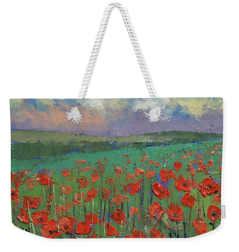 Arabesque Weekender Tote Bag featuring the painting Arabesque by Michael Creese