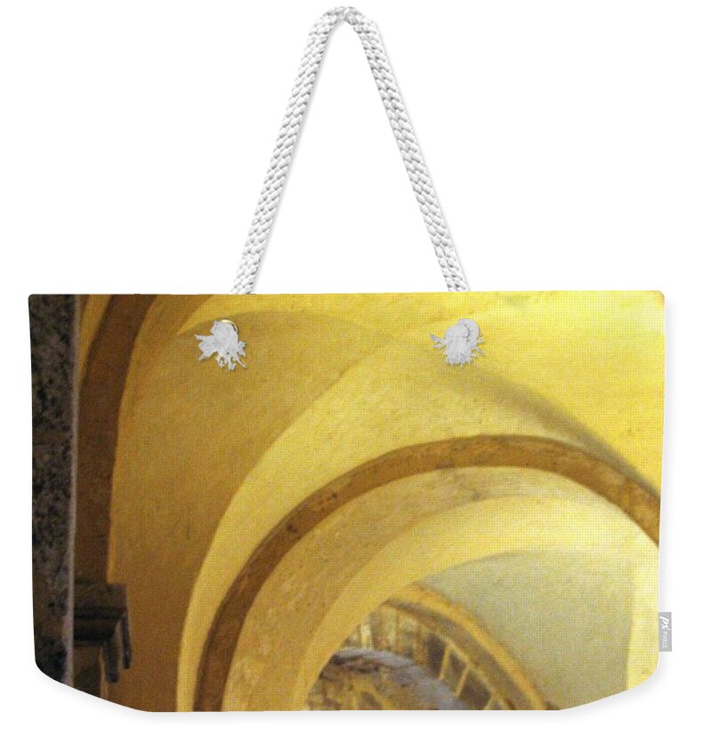 St. John's Chapel Weekender Tote Bag featuring the photograph Arched by Denise Railey
