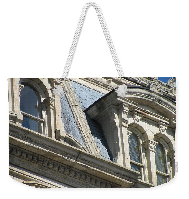 Architecture Weekender Tote Bag featuring the photograph Architecture Ornate Mitchell Close Up 2 by Anita Burgermeister