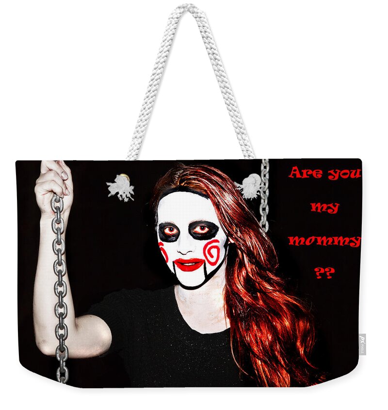 #halloween Weekender Tote Bag featuring the photograph Are You My Mommy by Miroslava Jurcik