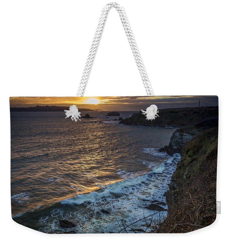 Ares Weekender Tote Bag featuring the photograph Ares Estuary Mouth Galicia Spain by Pablo Avanzini