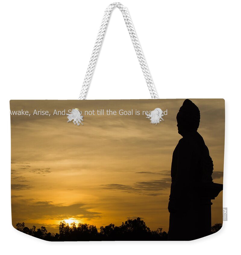 Swami Vivekananda Weekender Tote Bag featuring the photograph Arise Awake and Stop not till the Goal is Reached by SAURAVphoto Online Store