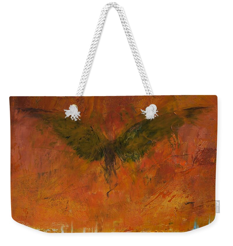 Armageddon Weekender Tote Bag featuring the painting Armageddon by Michael Creese