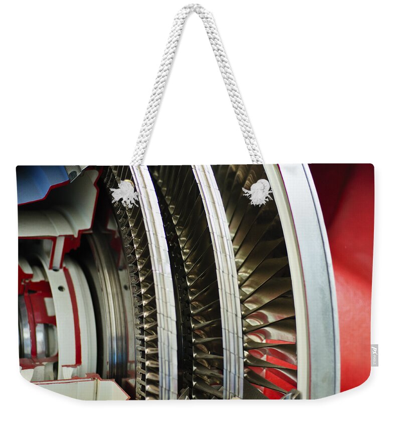 Aircraft Weekender Tote Bag featuring the photograph Around and Around by Christi Kraft
