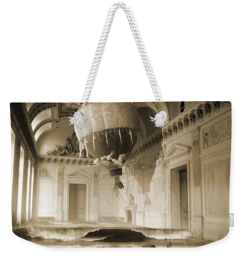 Balloon Weekender Tote Bag featuring the digital art Arrested Expansion or Cardiac Arrest by George Grie