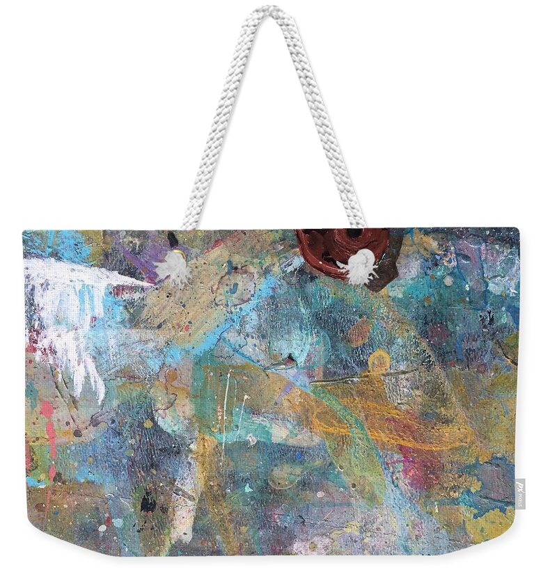 Art Weekender Tote Bag featuring the photograph Art Table 2 by Robin Pedrero