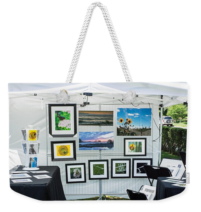  Weekender Tote Bag featuring the photograph Art Tent by Photographic Arts And Design Studio