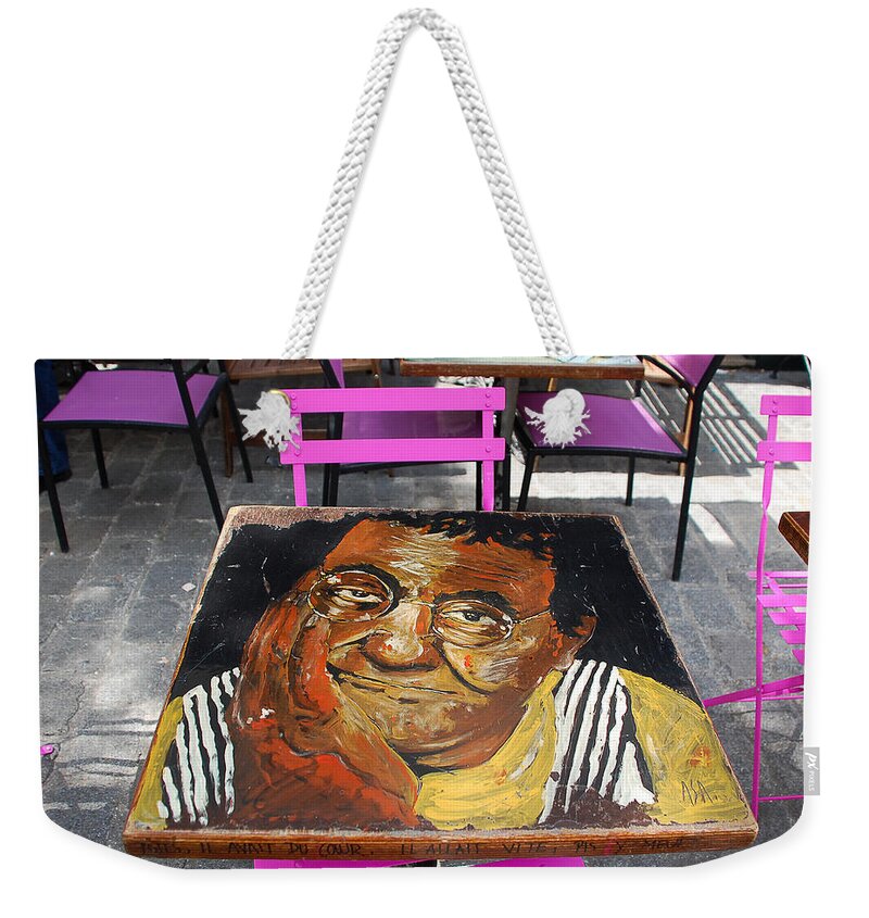 Street Weekender Tote Bag featuring the photograph Artist place by Dany Lison