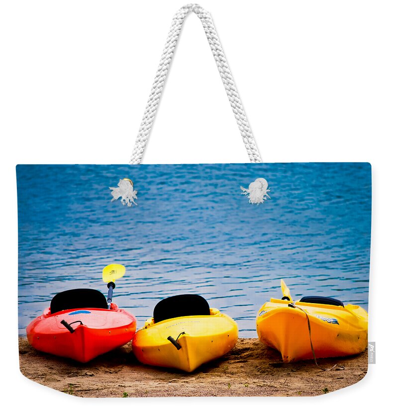 Adventure Weekender Tote Bag featuring the photograph Ashore by Christi Kraft