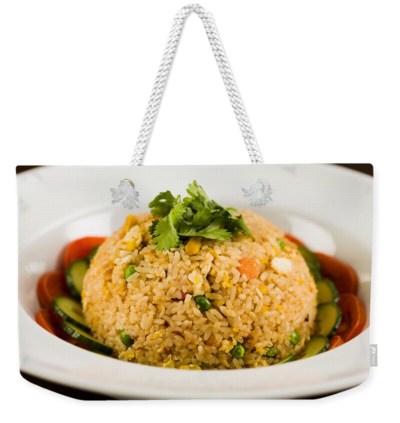 Asian Weekender Tote Bag featuring the photograph Asian Fried Rice by Raul Rodriguez
