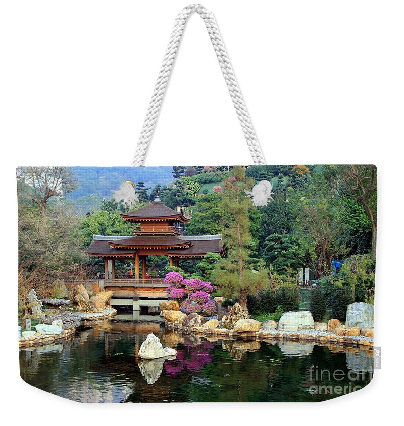 Forest Weekender Tote Bag featuring the photograph Asian garden by Amanda Mohler
