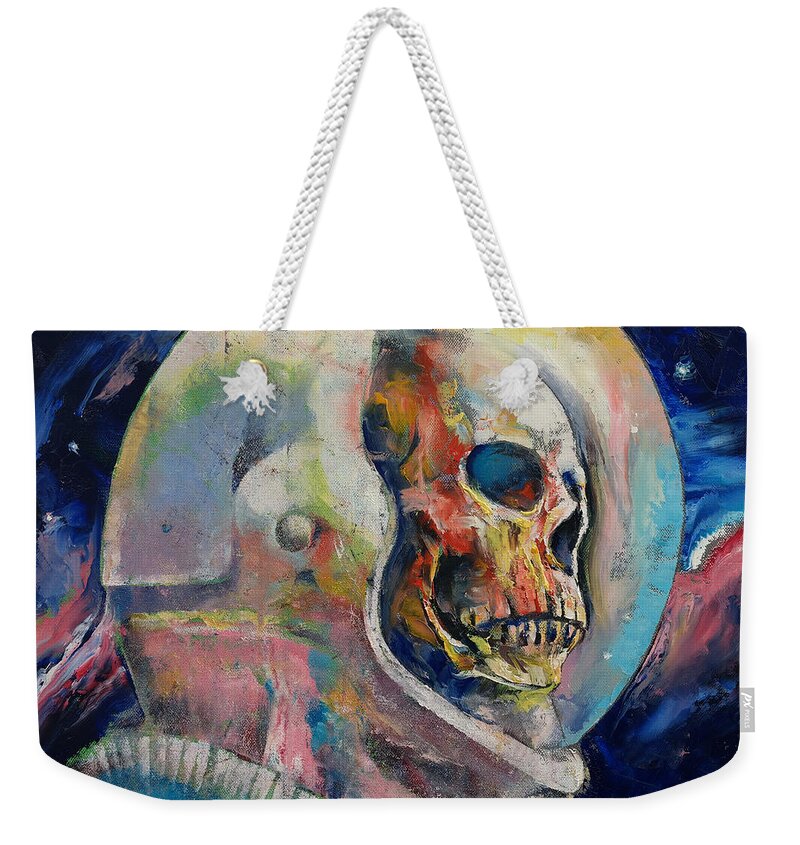 Art Weekender Tote Bag featuring the painting Astronaut by Michael Creese