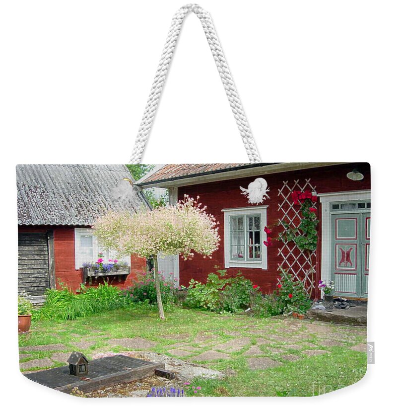 Oland Sweden Weekender Tote Bag featuring the photograph At Leif and Annika by Elaine Berger