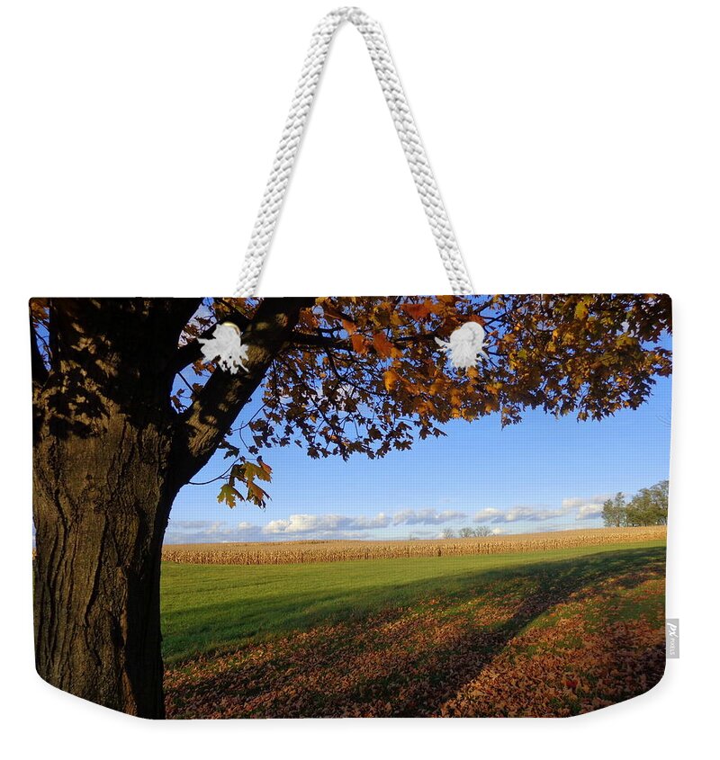 Skompski Weekender Tote Bag featuring the photograph Autumn Landscape by Joseph Skompski