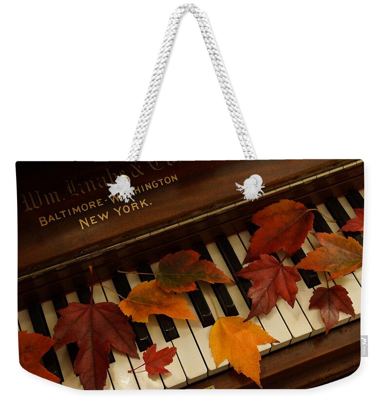 Autumn Weekender Tote Bag featuring the photograph Autumn Piano 14 by Mick Anderson
