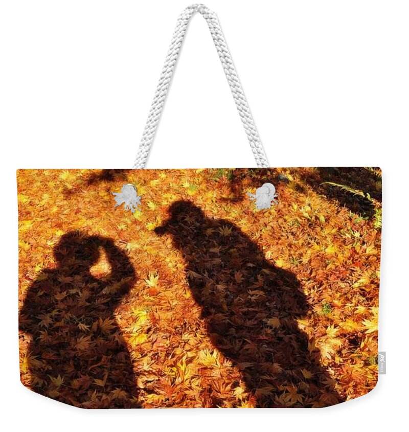 Autumn Weekender Tote Bag featuring the photograph Autumn Shadows by Tikvah's Hope