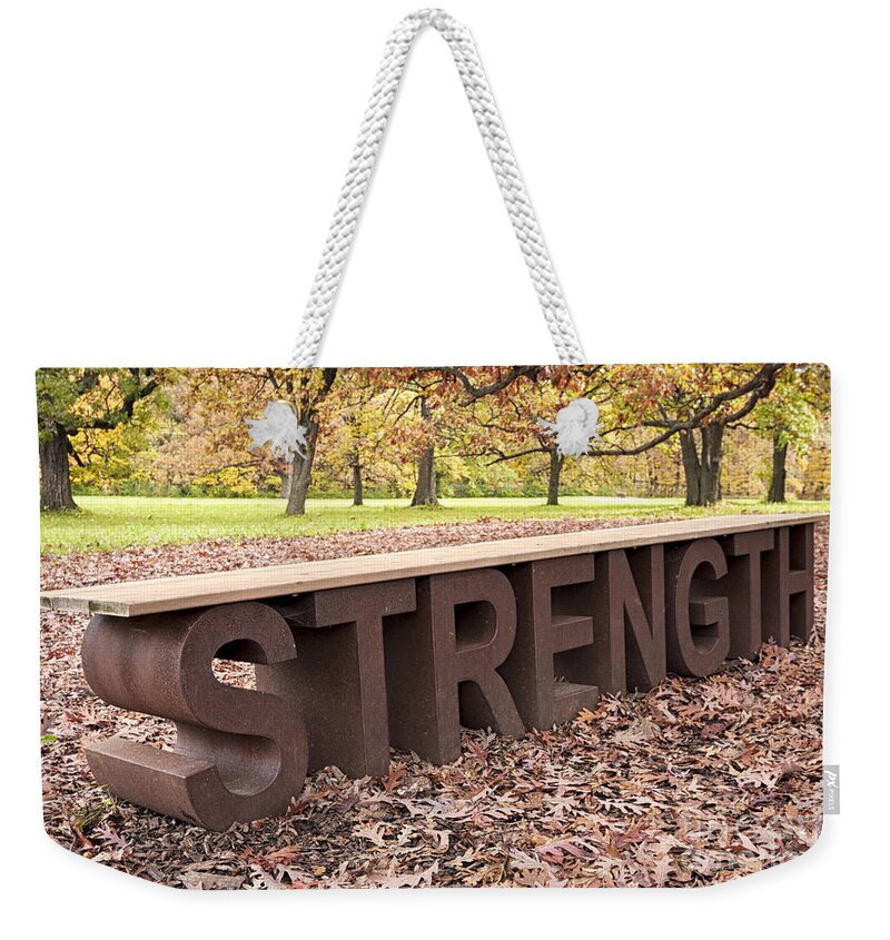 Strength Weekender Tote Bag featuring the photograph Autumn Strength by Patty Colabuono