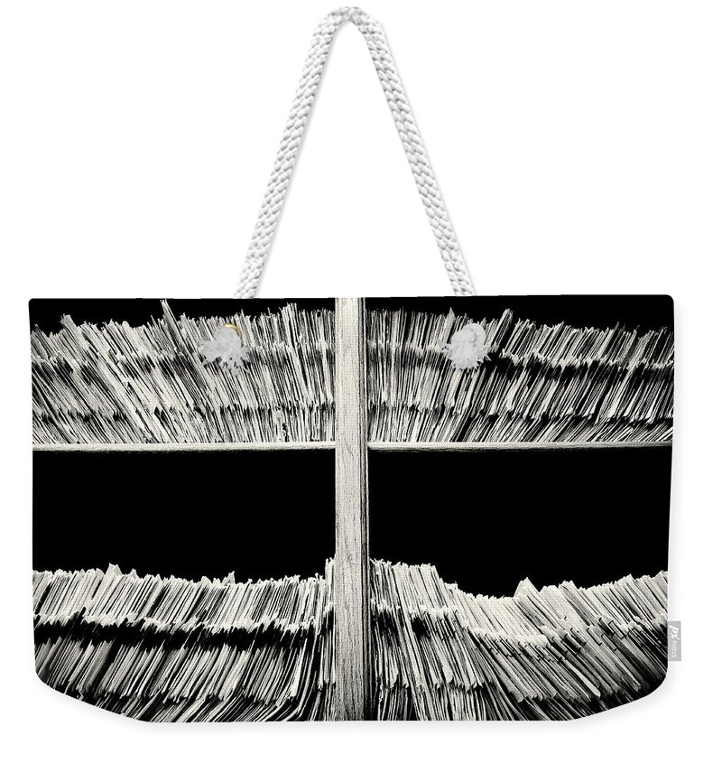 Files Weekender Tote Bag featuring the photograph Avalanche by Caitlyn Grasso