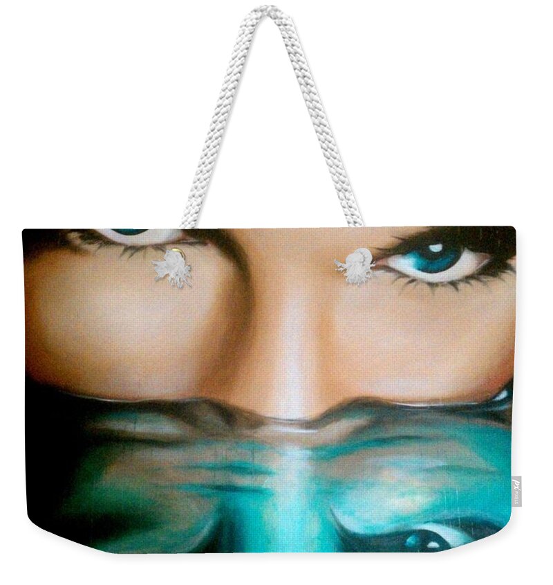  Weekender Tote Bag featuring the painting Avatar by Robyn Chance