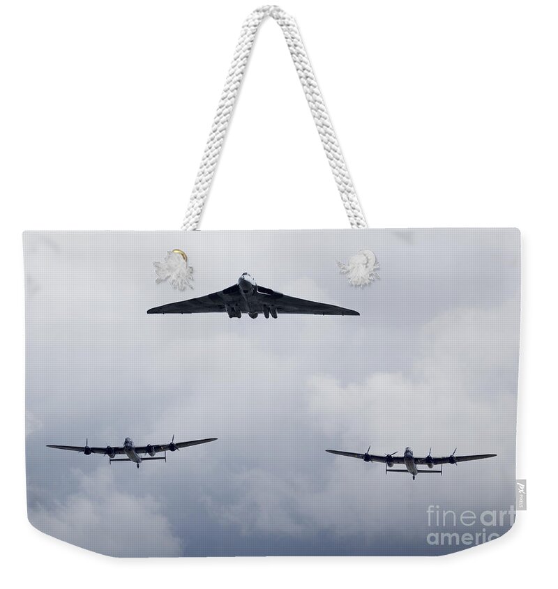 ‪avro Weekender Tote Bag featuring the digital art Avro Day by Airpower Art
