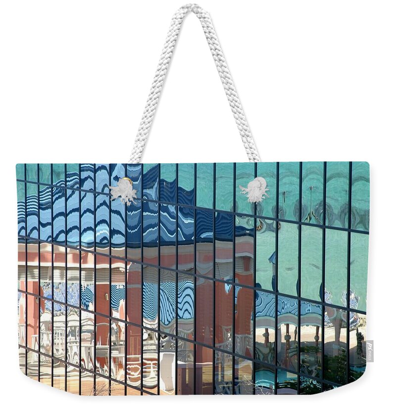 Color Weekender Tote Bag featuring the photograph Bahamas Beach Pavilion by Rick Locke - Out of the Corner of My Eye